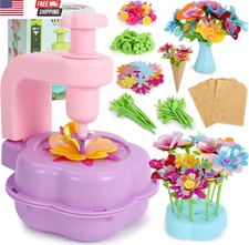 Flower Craft Kits for Girls - Arts and Crafts for Kids Ages 4-8, Gifts for 4 5 6