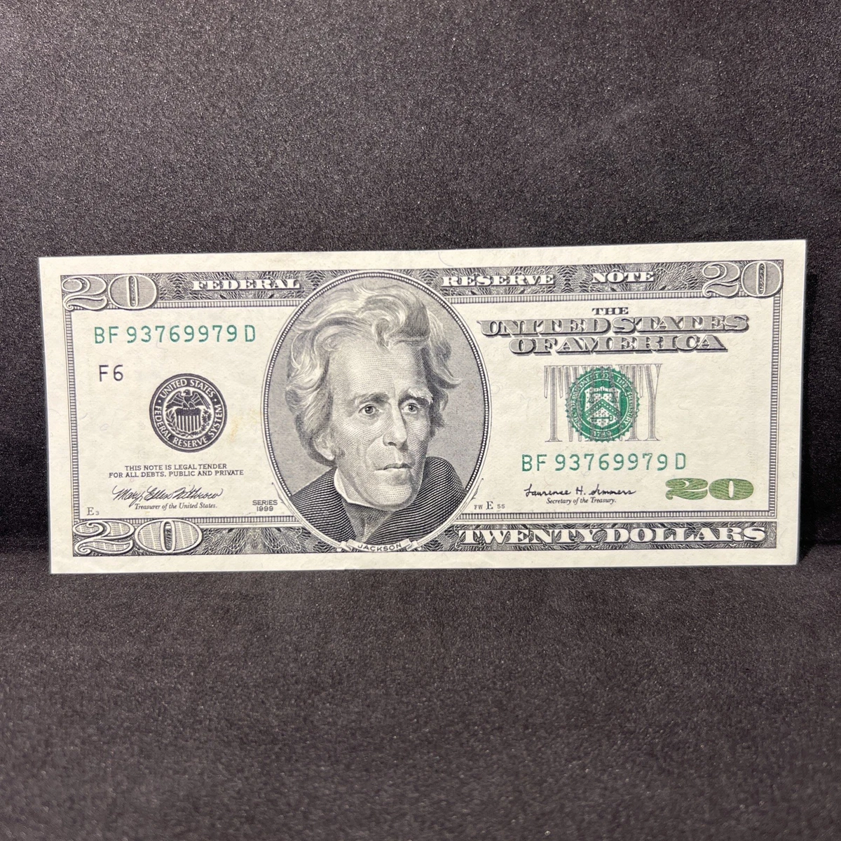 曾流通1999 年20 美元美国小尺寸纸币| eBay