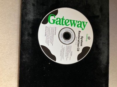 Gateway System Restoration CD Version 12.3 Windows 2000, Windows 98/Windows 95