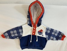 Vintage Baby Dior Hoodie Sweatshirt 3 Months Scottie Dog USA Made Embroidered