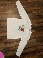 Vintage Disney Little Mermaid Ariel Long Sleeve Tee Girls Size 8/10