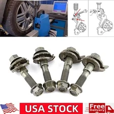 4PCS SUV CAR FRONT LEFT & RIGHT CAMBER ALIGNMENT 15MM ADJUSTABLE CAM BOLTS KIT