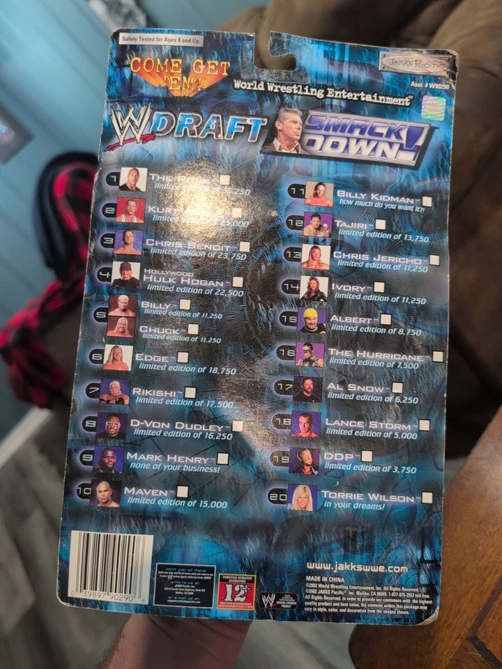 Figura Jakks Pacific 2002 Ivory WWE SmackDown Draft #14 Edición Limitada 11.250 Foto 2 de 2