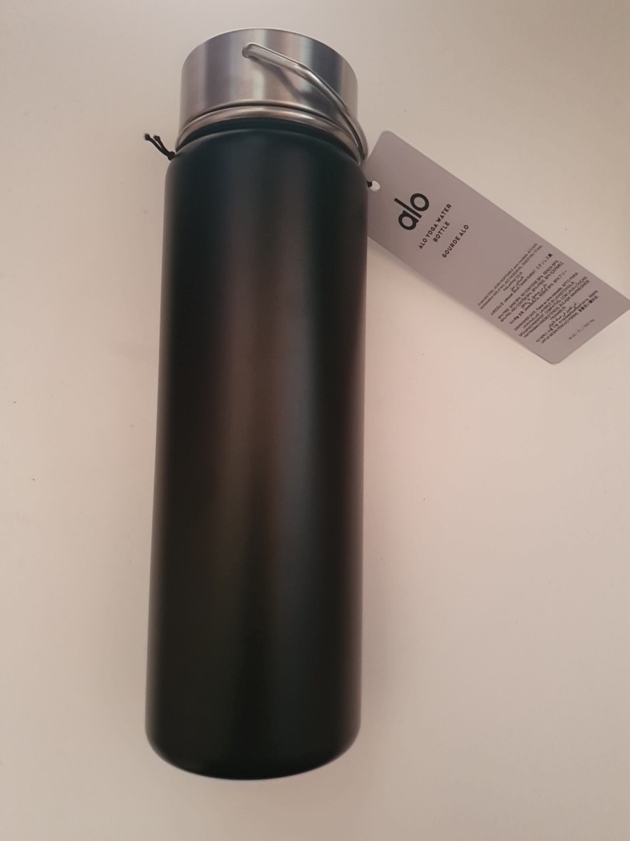 Alo Yoga Alo Water Bottle 24oz 710ml Insulated Black New And