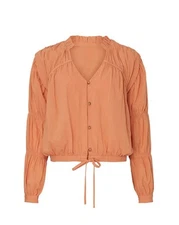 Love, Whit by Whitney Port Sand Stone Peasant Top *SIZE SMALL*