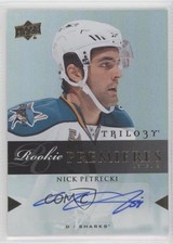 2013-14 Trilogy Rookie Premieres Level 3 10/49 Nicholas Petrecki Nick Auto 0su6