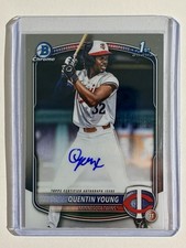 2025 Bowman Draft - Chrome Prospect Autographs Quentin Young #CPA-QY (AU, RC)