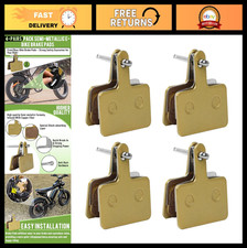 4 Pairs Semi-Metallic E-Bike Brake Pads for Disc Brakes - Quiet, Easy Install, F