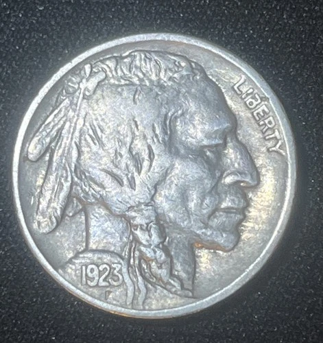 1923 AU/BU Buffalo Nickel Nice Horn. From A Original Collection!!