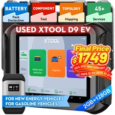 USED XTOOL D9 EV Auto Diagnostic Tool For New Energy Vehicle Battery Detection