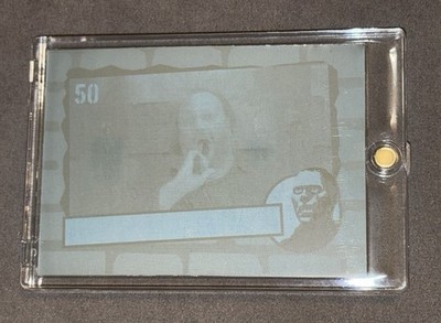 2020 Fright Rags Day of the Dead #50 Gary Klar as Steel #1/1 Cyan Printing Plate