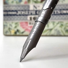 x3 Joseph Gillott's 163 M Dip Pen Nib  Antique Vintage FINE Double Grind NOS