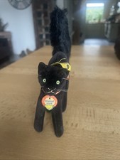 Steiff schwarzer Kater 7410,00 mit KFS 10cm 1959 -1967 Top Zustand Katze