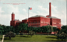 Vintage Postcard Washington DC Bureau Of Engraving And Printing Exterior