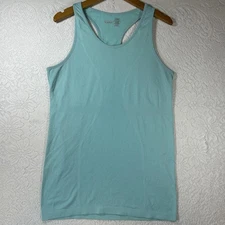 Zyia Active Tank Top Womens Medium Blue Racerback Seamless Athletic Gym Yoga