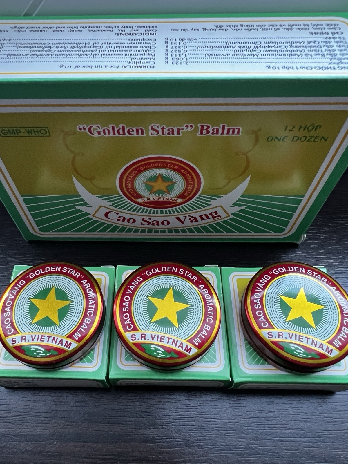3er x10 gramOriginal Vietnamesiche Balsam Golden Star3/11/2028
