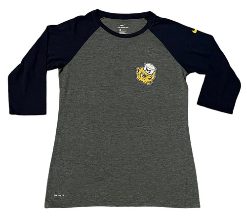 Michigan Wolverines Nike Dri-Fit 3/4 Arm Shirt Damen Medium