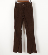 Vintage Levi's 70s True Corduroy Flare Bellbottom Pants Brown Size 27" x 33 USA