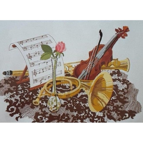 Sunset Stitchery Afternoon Recital 1979 Kit #2202 New old Stock - Picture 2 of 8