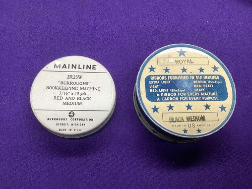 Vintage Typewriter Ribbon Tins Lot of 8 & A Type Cleaner Tin Very Cool š LšK ! - Picture 10 of 13