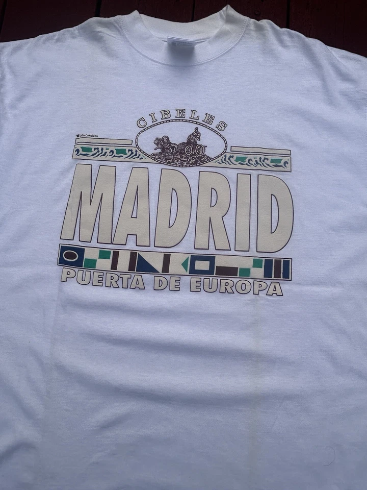 Camiseta vintage “Souvenir Exclusive” Madrid XL  Foto 2 de 4