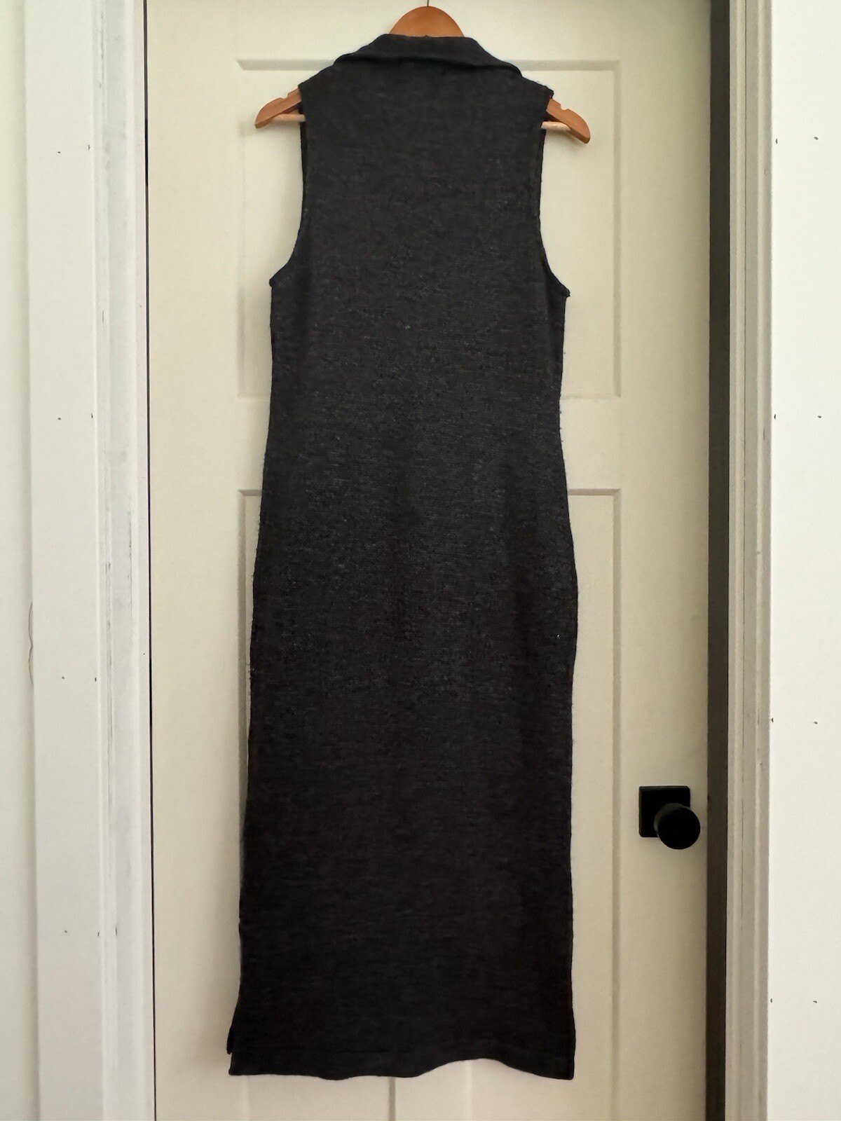 Peruvian Connection Charcoal Gray Wool Sleeveless… - image 4