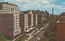 Statler Hilton Hotel Washington DC White House Chrome Vintage Post Card Monument