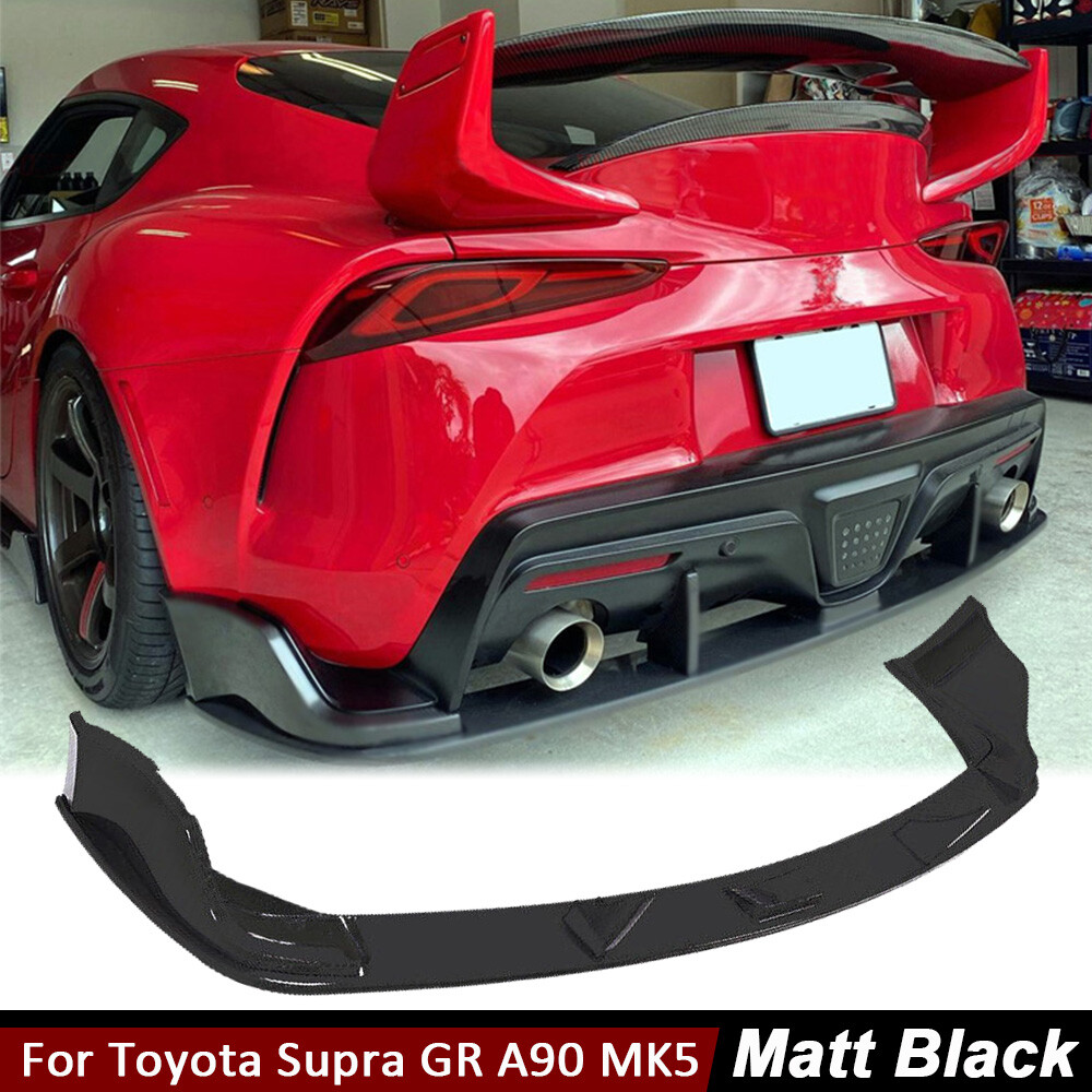 For Toyota Supra GR A90 MK5 19-22 Matte Black Rear Bumper Lip Diffuser Splitter