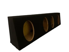 Sound Bar 49" 6X9 4-Hole Wedge Speaker Enclosure Quad Box- Black
