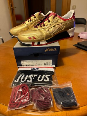 Asics Gel Lyte III Ronnie Fieg Kith Kfe Usa Gold  US13