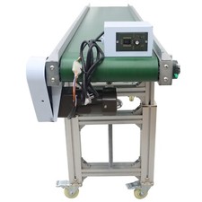 70.9"x15.7" PVC Belt Conveyor Machine Height Adjust for Industrial Transport