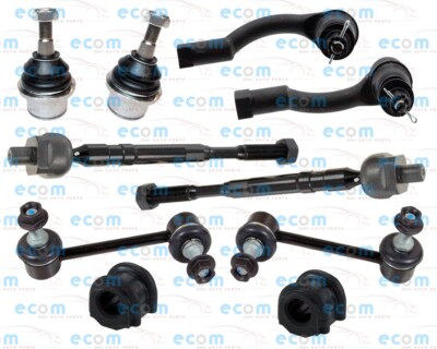10Pcs Lower Ball Joints For 11-14 Hyundai Equus 4.6L Tie Rods Ends Sway Bar Link