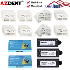 AZDENT Dental Orthodontic Brackets Mini Roth.022/Hook 345 Monoblock/Mesh Base