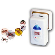 2 REPELLENTI PEST REJECT SCACCIA INSETTI MOSCHE ZANZARE AD ULTRASUONI