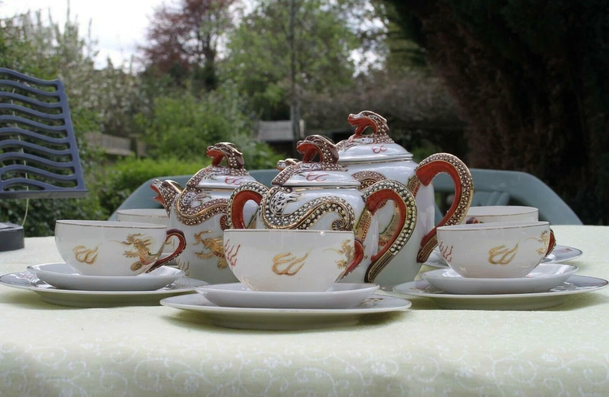 Geisha girl china tea cheap set