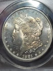1881 S $1 Morgan Dollar MS65 OBV PL ANACS Toned