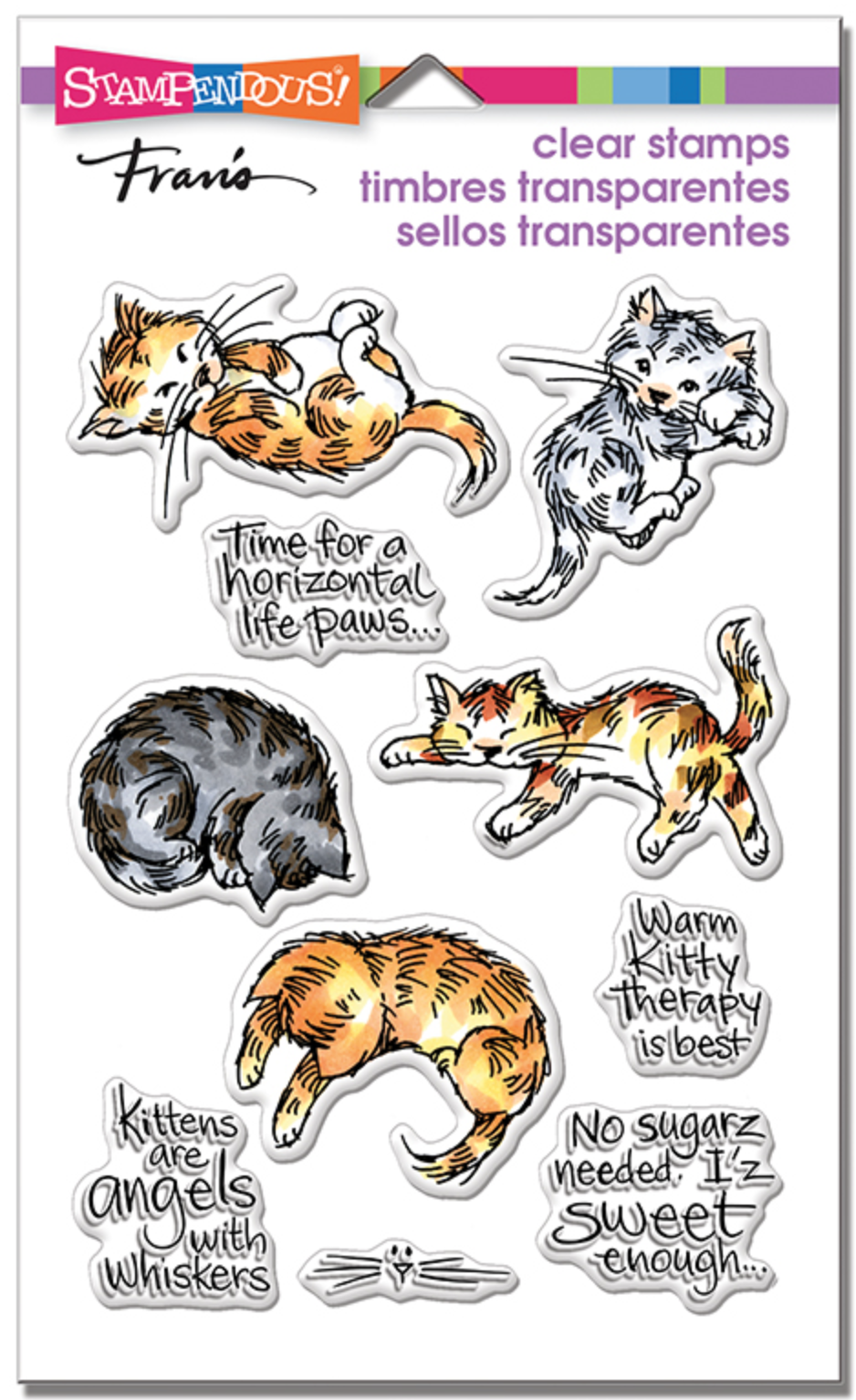 Kitty Therapy - SSC1304 Stampendous Clear Cling Stamp Set