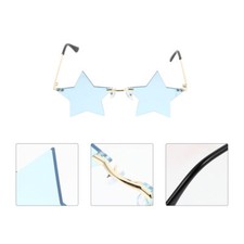 1 Pair Party Eyeglasses Sunglasses Star Shaped Glasses Irregular Eyewear