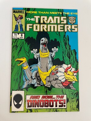 Transformers # 8 NM Marvel Comic Book Optimus Prime Megatron Bumble Bee 14 J243