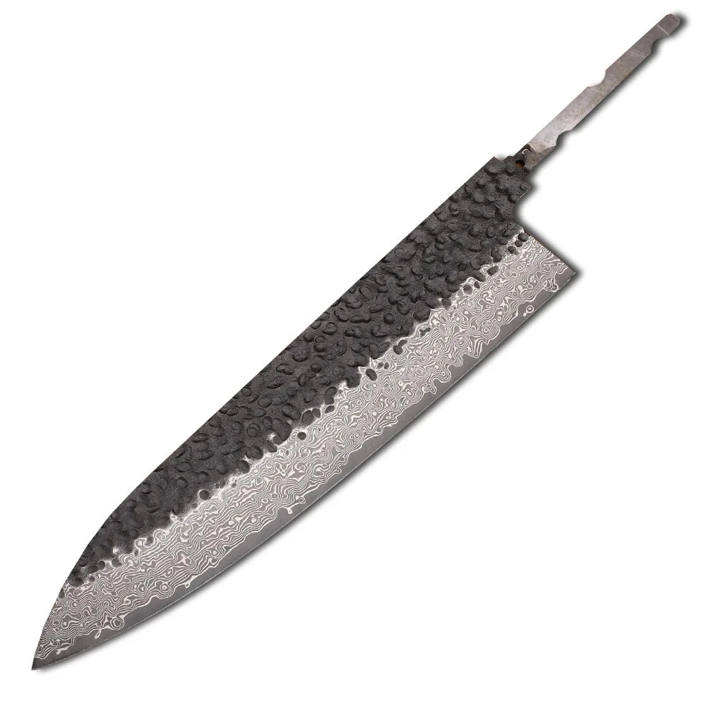 Damascus VG10 Steel Kitchen 8 Inch Chef Knife Blade Blank Professional Handmade