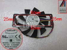 NEW For EVERFLOW T128015SM graphics card fan DC12V 0.25A 4-Wire 4Pin