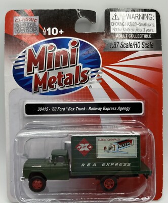 HO CMW Mini Metals 30415 Railway Express Agency REA 1960  60 Ford Box Truck NEW