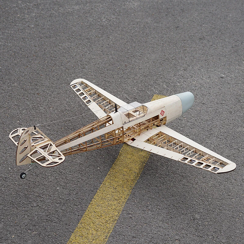 HOT BF109 Model RC Airplane Balsa Wood Fixed Wing Aircraft KIT Wingspan 1070mm - Image 4 of 4