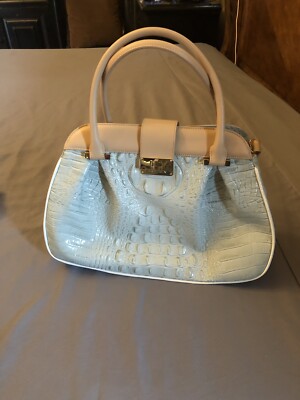 brahmin handbags new with tags Laura Satchel Sea Glass Genuine Leather