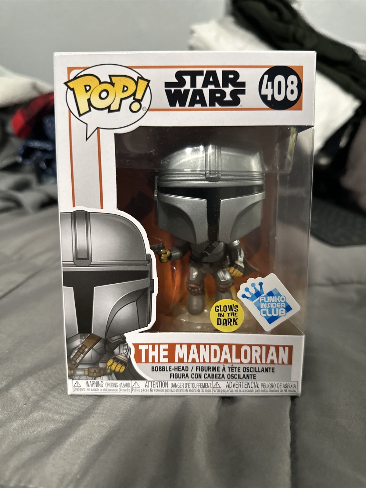 Funko Pop! Star Wars The Mandalorian Glow In The Dark . Funko Insider Club.