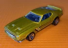 Vintage 2013 Hot Wheels City 1971 Mustang Mach 1 Rare Gold Original Old Car ++++
