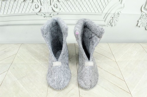 LL Bean Kids Gray Polyester Felt Replacement Warm Boot Liners Inserts Size 6 - Picture 5 of 10