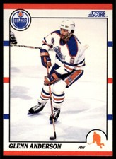 1990 SCORE NHL HOCKEY Trading Card #114 -- Glenn Anderson, Edmonton Oilers 😎