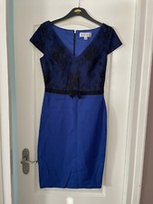 Paper Dolls dress Size 10. Evening Formal Dress black & blue knee length