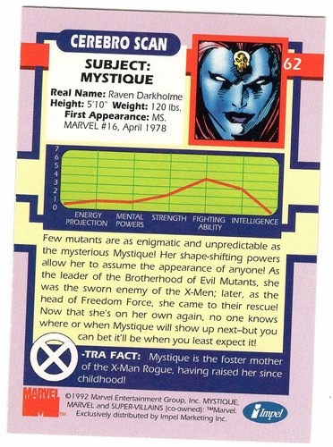 Impel Marvel X-Men Series 1 1992 Trading Cards, Single Cards, You Pick! - Picture 125 of 211